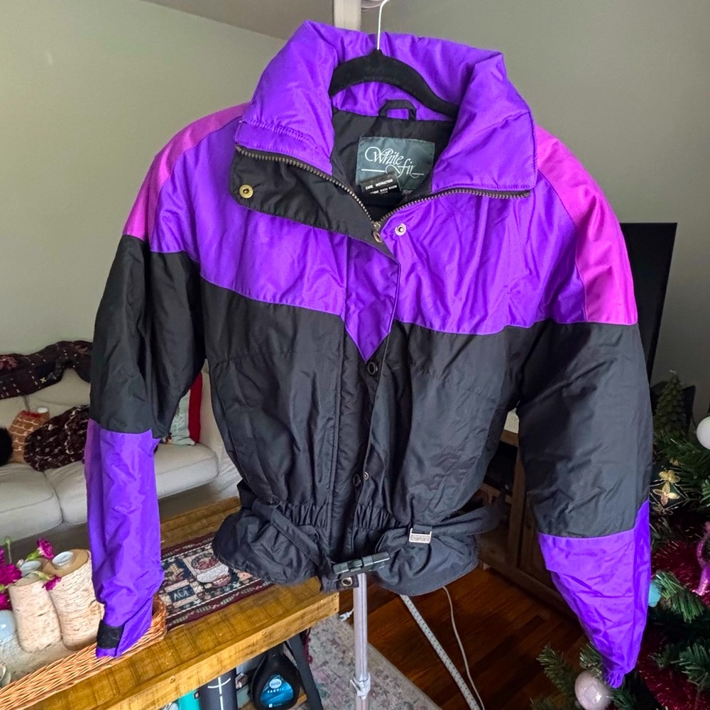 Vintage White Fir Ski Jacket